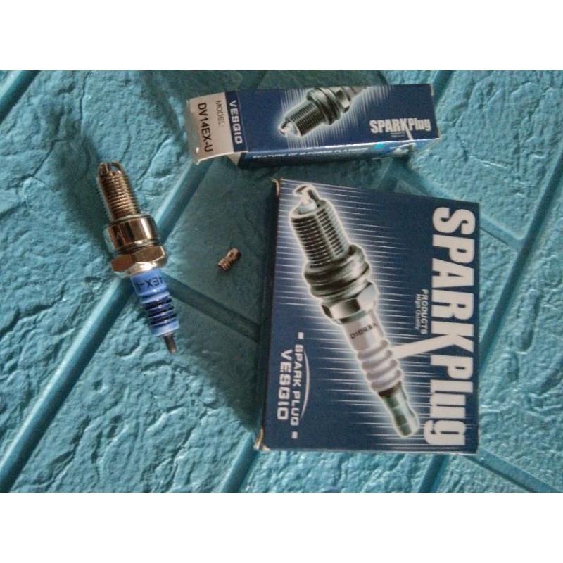 busi vespa racing vesgio drat panjang kaki 3