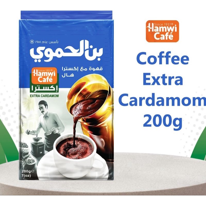 

Kopi Arab ektra Kapulaga Hamwi Turkish Coffee Cafe Classic With Extra cardamom 200g