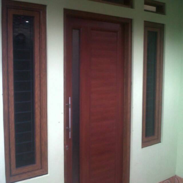 Pintu aluminium full (double spanrell)