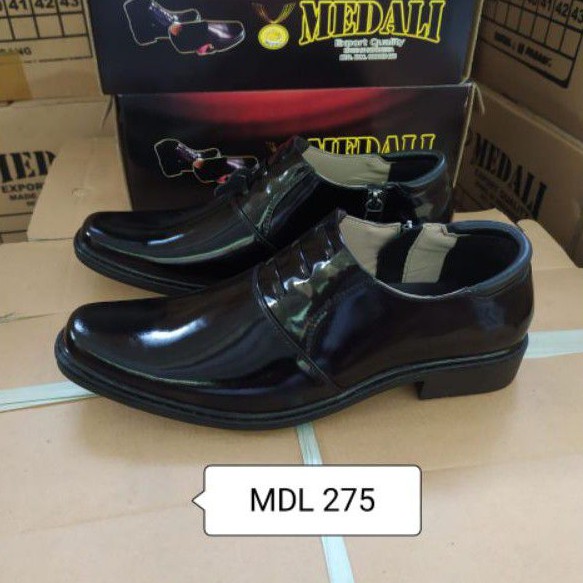 sepatu kulit pria PDH polri TNI security guard PNS sepatu Kerja formal Tampil lebih