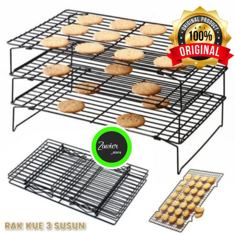 Cooling Rack Grill 3 Tingkat #Pendingin Kue#Tatakan Grid 3 Tingkat#Alas Kue#Tatakan kue