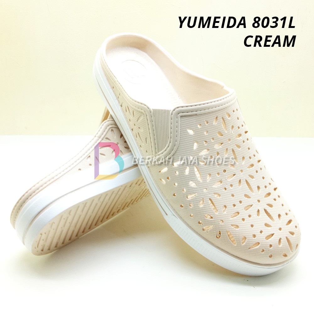 Sandal Selop Wanita - Sandal Sepatu Karet - Sandal Selop Karet Wanita Yumeida LD 8031L - Anti Air