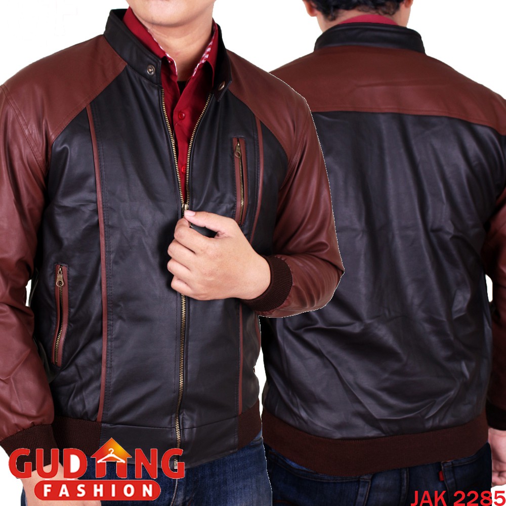 Jaket Kulit Oscar Kombinasi Pria JAK 2285