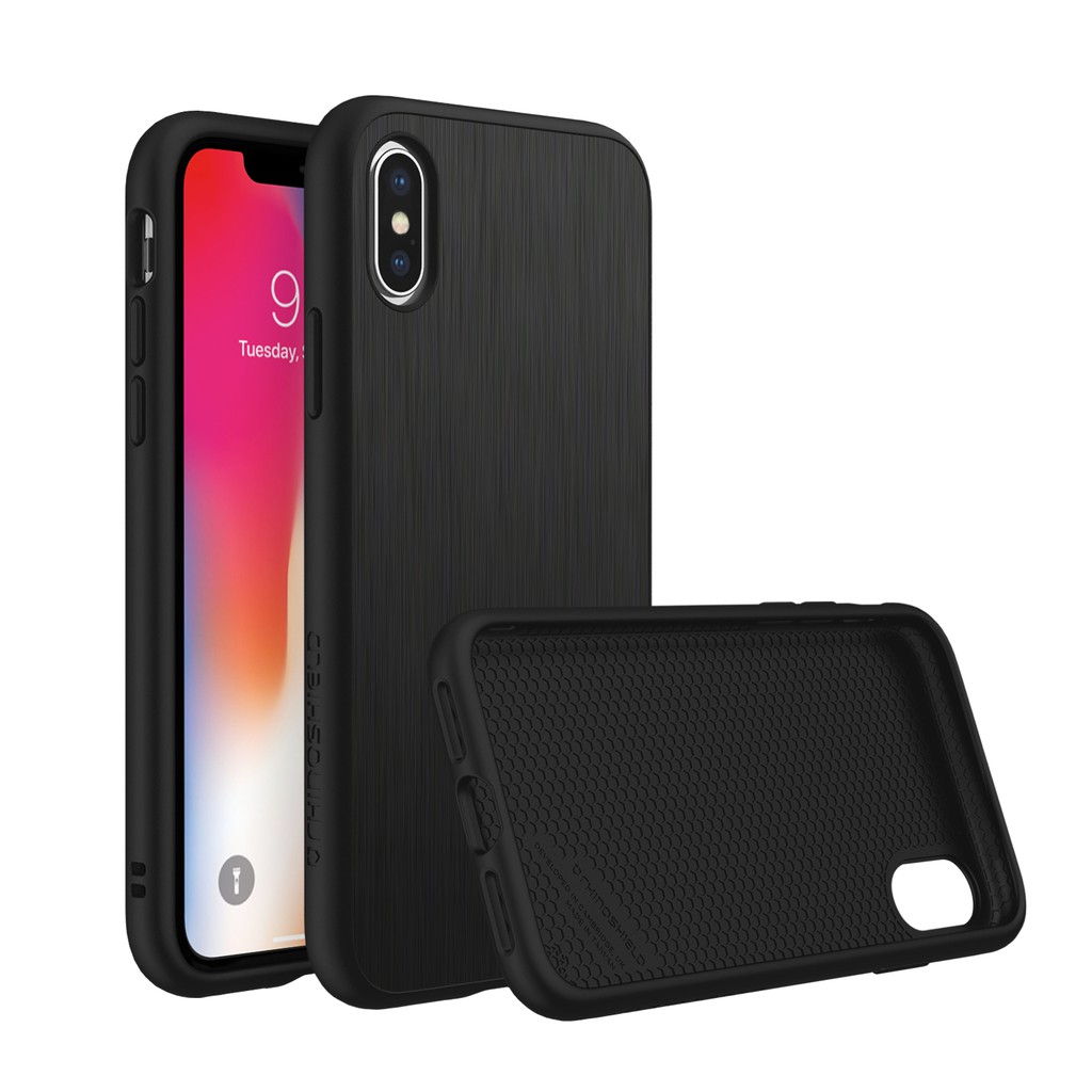 Rhinoshield solidsuit brushed steel case for Iphone x