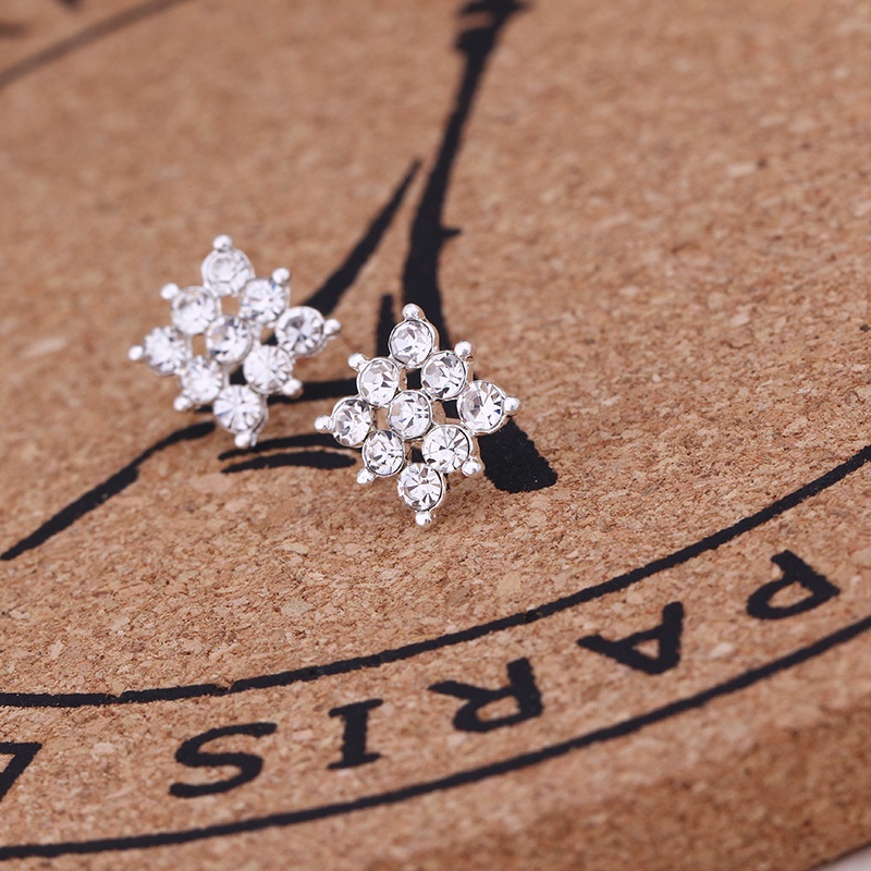 Anting Stud Mutiara Berlian Imitasi Bentuk Bintang Hati Beruang Butterfly Waterdrop Untuk Wanita