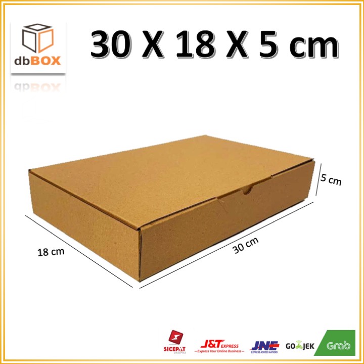 

Kardus 30 x 18 x 5 cm... Die Cut untuk kotak baju- Aksesoris- dll,