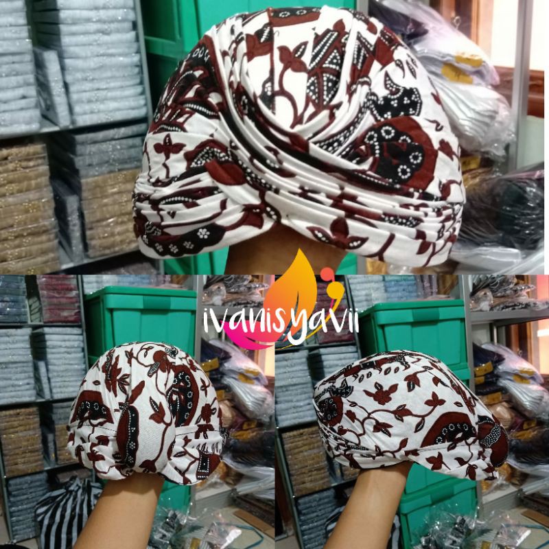 Blangkon Jogja - Motif Batik [Setelan Jarik]