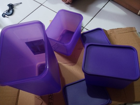 Cpm Tifany Wadah Makanan Plastik Tebal Set Isi 3