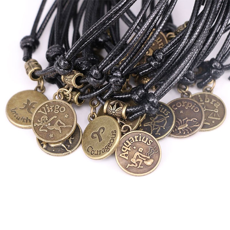 Gelang Zodiak Konstelasi Rasi Bintang Astrologi Perbintangan Horoskop Bracelet-Won