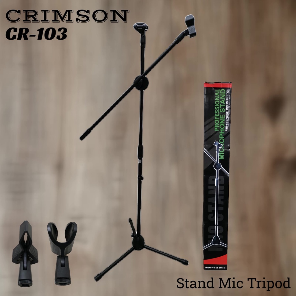 Stand Microphone Lantai Crimson CR-103 Tinggi 135-150cm TRIPOD CR103