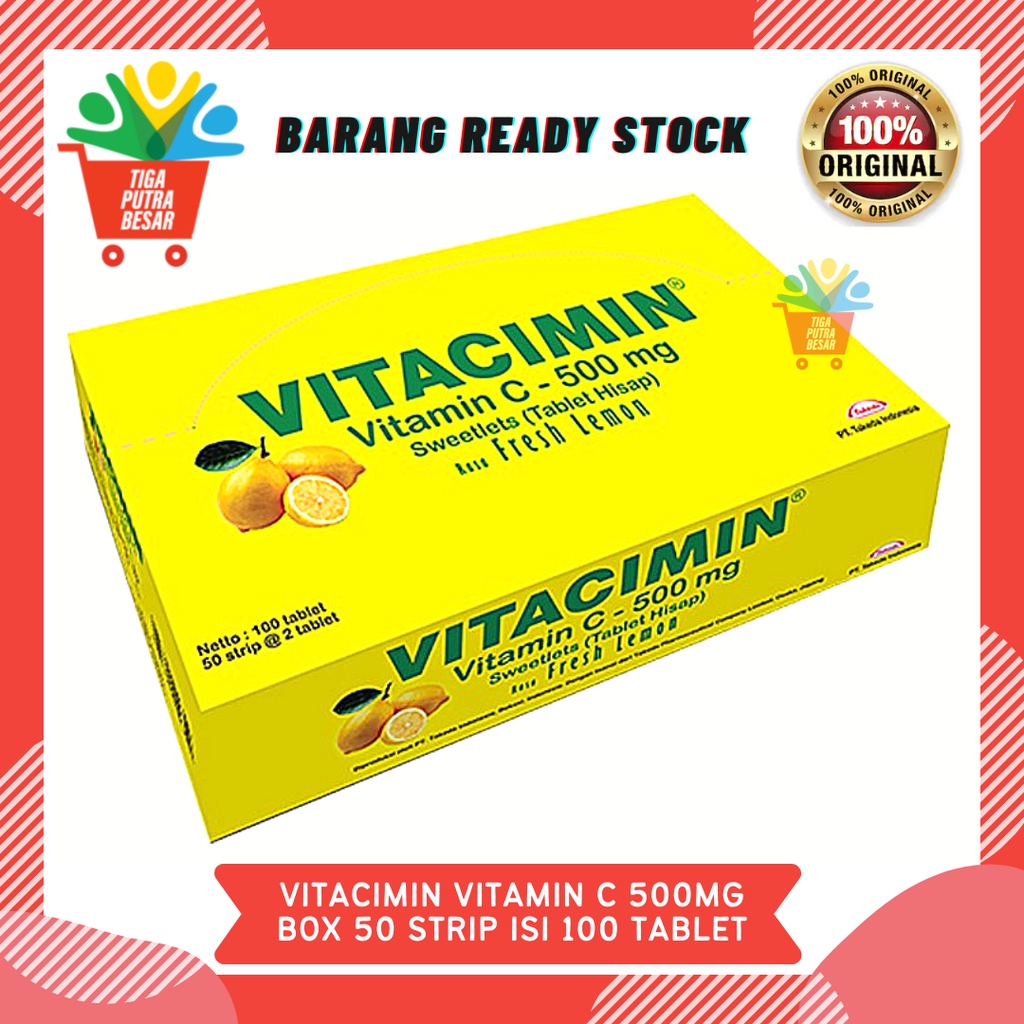 VITACIMIN VITAMIN C 500 MG BOX 50 STRIP ISI 100 TABLET