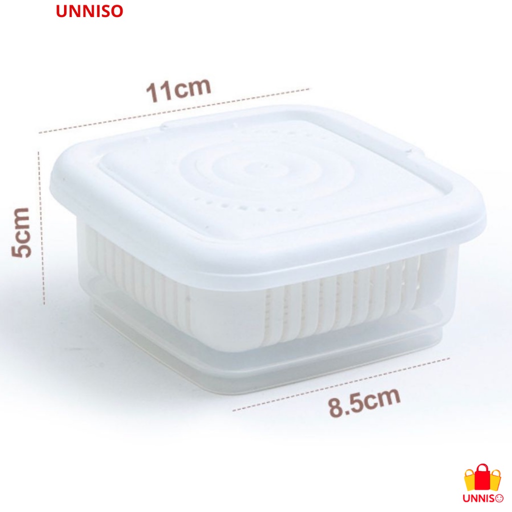 UNNISO - Box Kotak Penyimpan Makanan Box Refrigerator BKM2