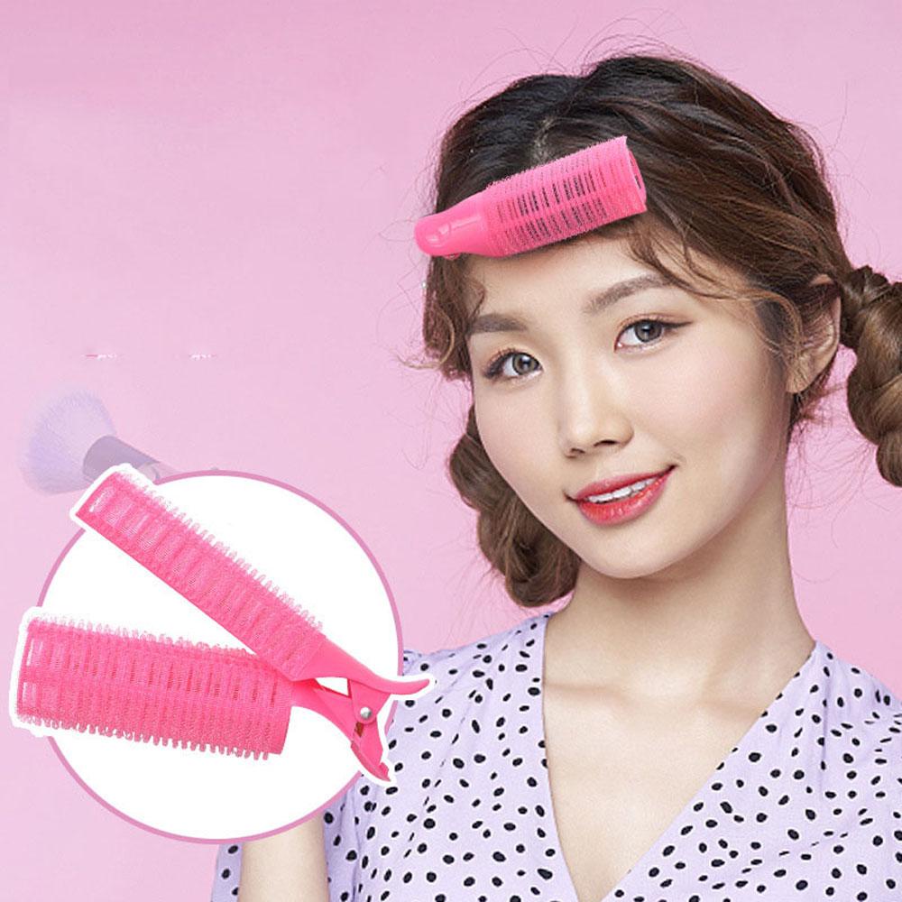 Lanfy Rol Rambut Set 2Pcs Tidur Semalam Pengeriting Rambut Self-adhesive Headband Panjang Medium Rambut Air bangs curling curler