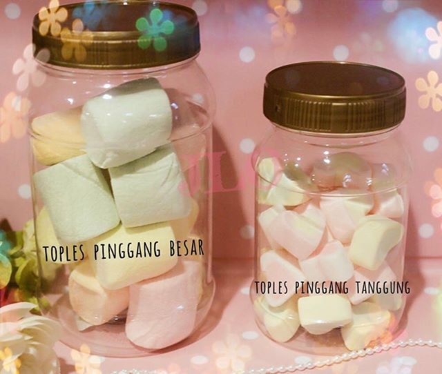 Toples plastik pinggang besar 515 ML / Toples plastik kue
