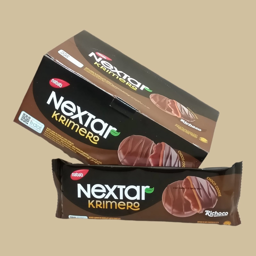 

Nabati NEXTAR KRIMERO Chocol Cookie 28gr [10 pcs/Box]