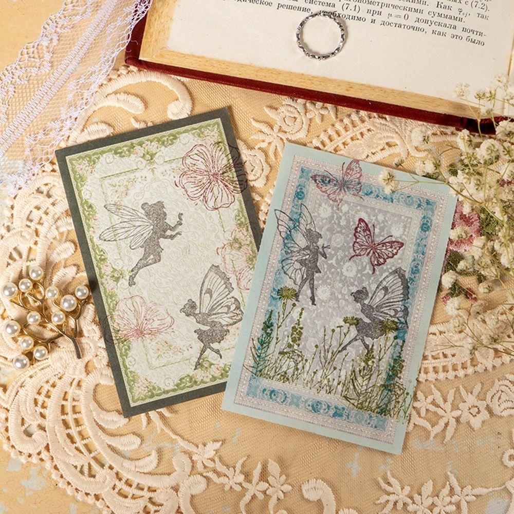 R-flower 30pcs/lot Bahan Kertas Stiker DIY Retro Sticky Notes Diary Dekorasi Album Vintage Journaling