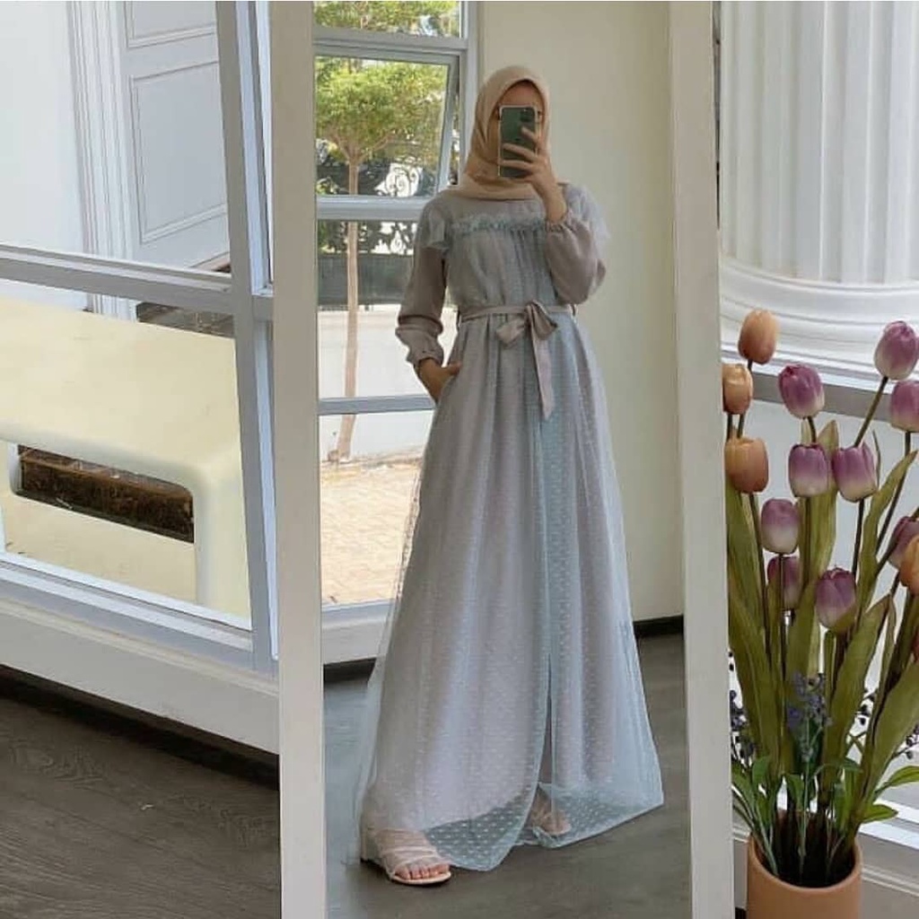 MISKA MAXI IK MOSSCRAPE MIX TILE Gamis Wanita Gamis Wanita Terbaru 2021 Gamis Murah Meriah Promo Gamis Remaja Gamis Muslim Kondangan Gamis Polos BEST SELLER