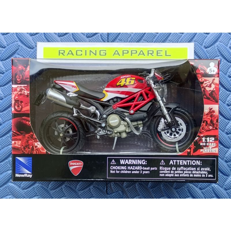 New Ray - Ducati Monster 796 Valentino Rossi 46 skala 1/12