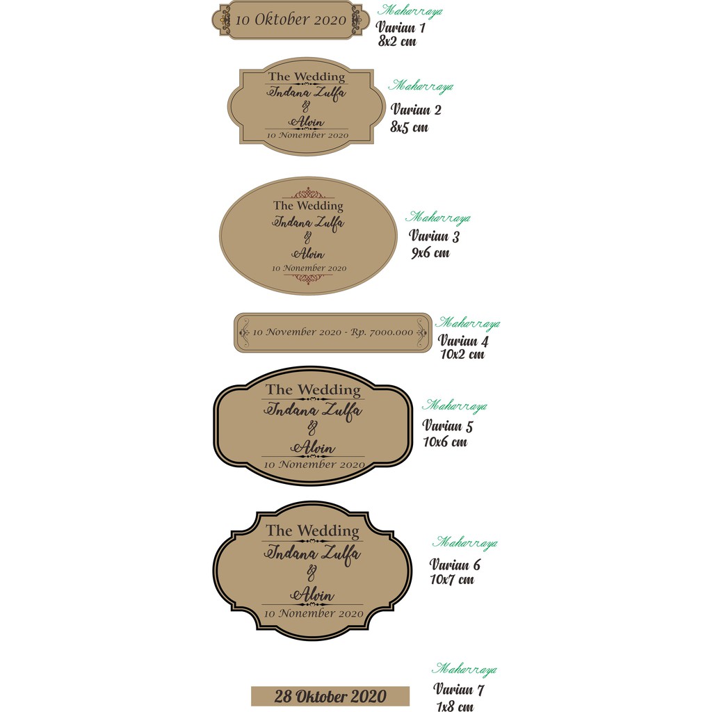 

Grafir Nama Tanggal Nominal MDF