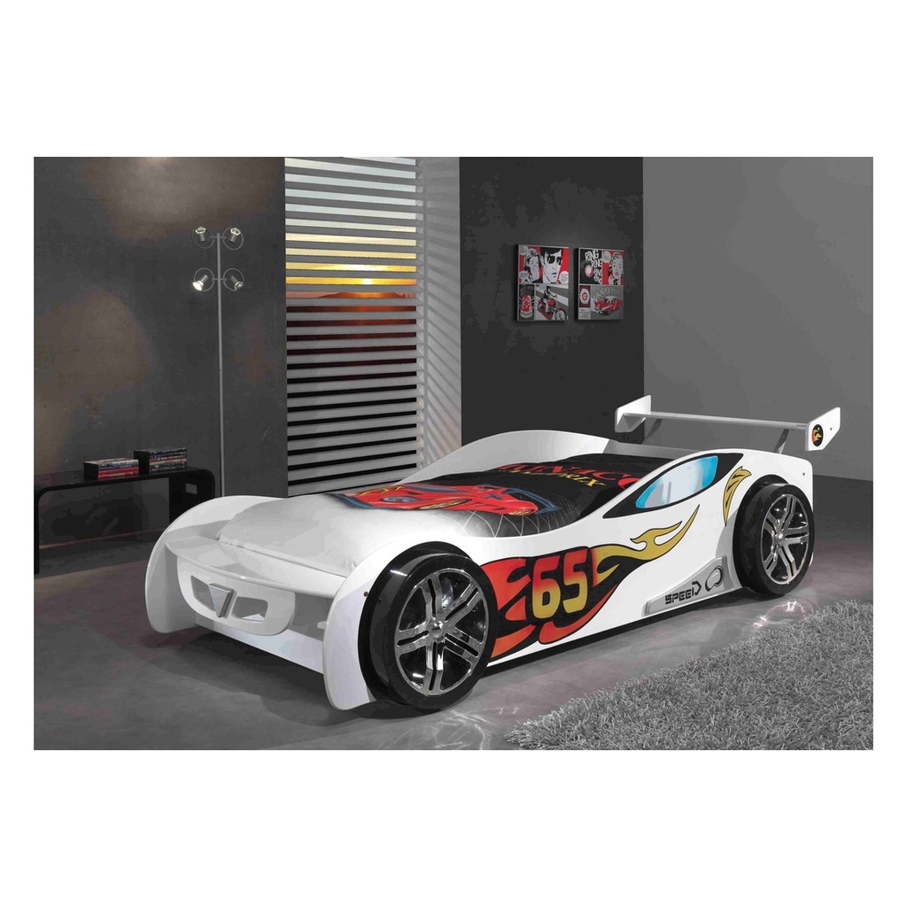 Ranjang tidur anak karakter mobil balap, kasur Anak karakter, tempat tidur Anak karakter mobil