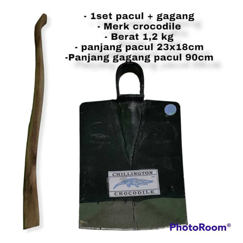 Cangkul Tanah Kebun Baja Asli Set Gagang Kayu / Cangkul Baja / Pacul / Cangkul