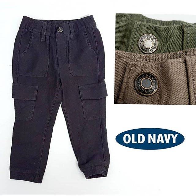 Celana cargo Oldnavy Abu Tua Grey Panjang Anak Bayi cowo laki jogger jeans branded original