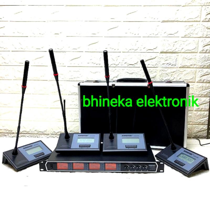 mic wireless shure UR 4400 ur4400 mic meja podium mic conference