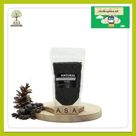 

5Yer67R- Black Sesame Seed 100Gram / Biji Wijen Hitam T7Rty67-