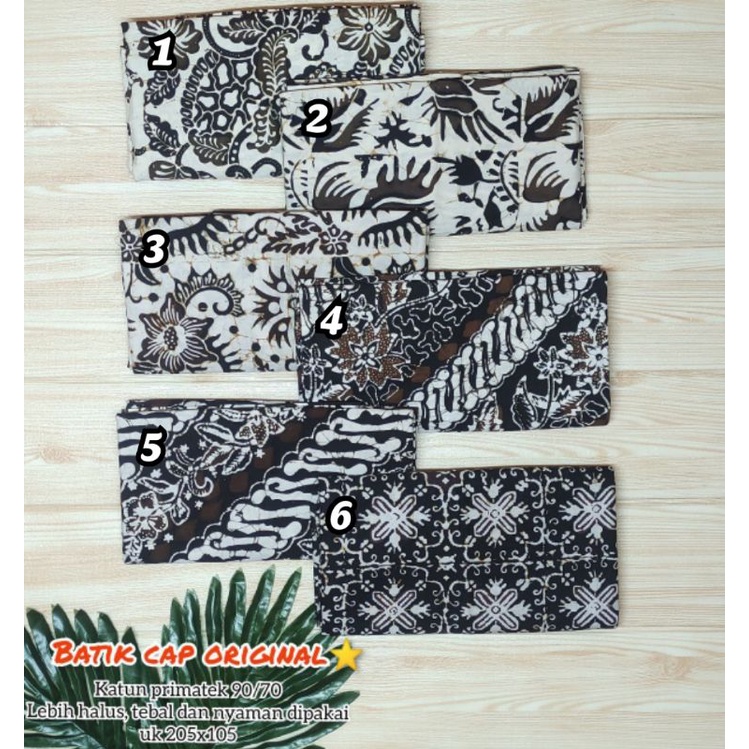 batik cap pekalongan (kain batik cap) warna coklat