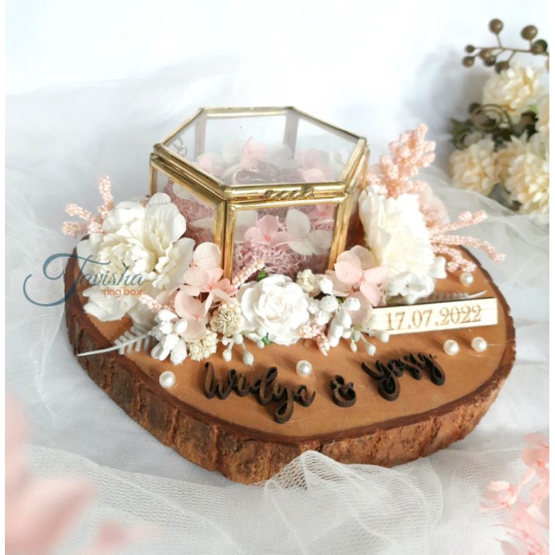 Tempat Cincin Terarium / Box Cincin Rustic