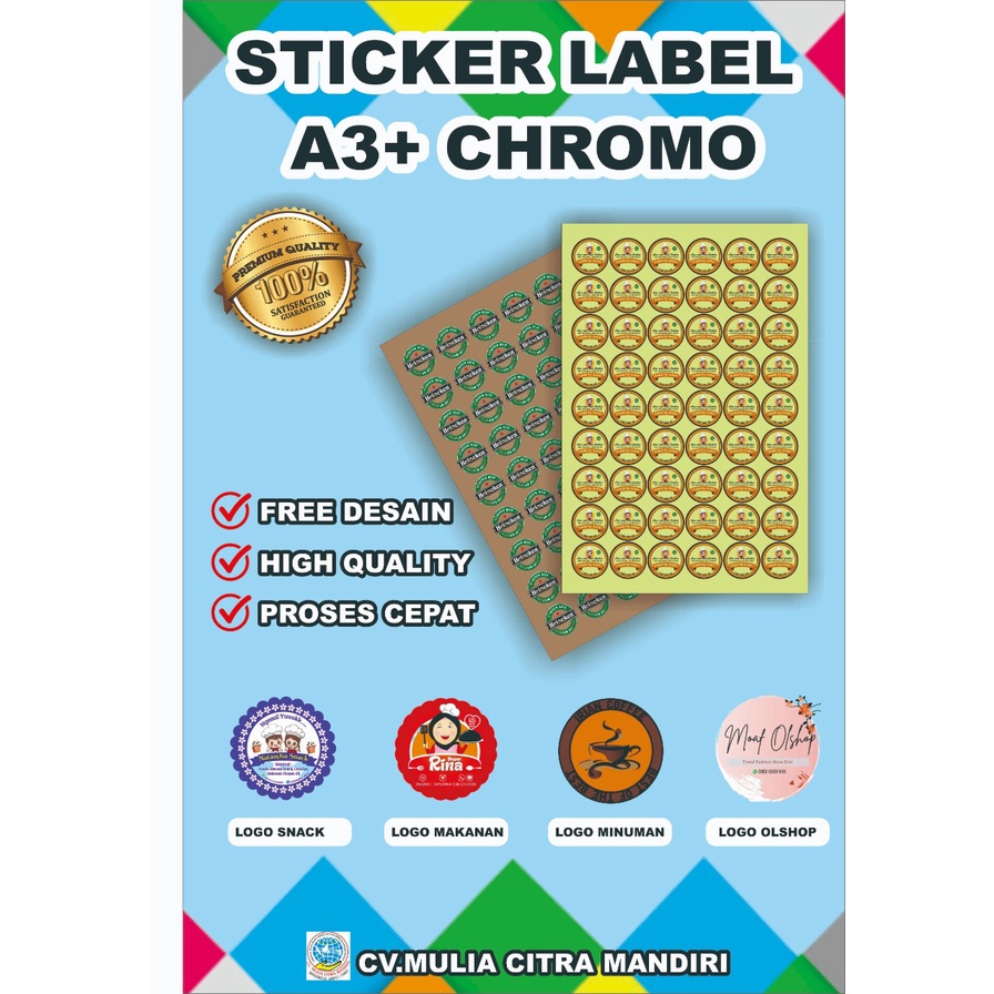 

CETAK STICKER A3+ CHROMO