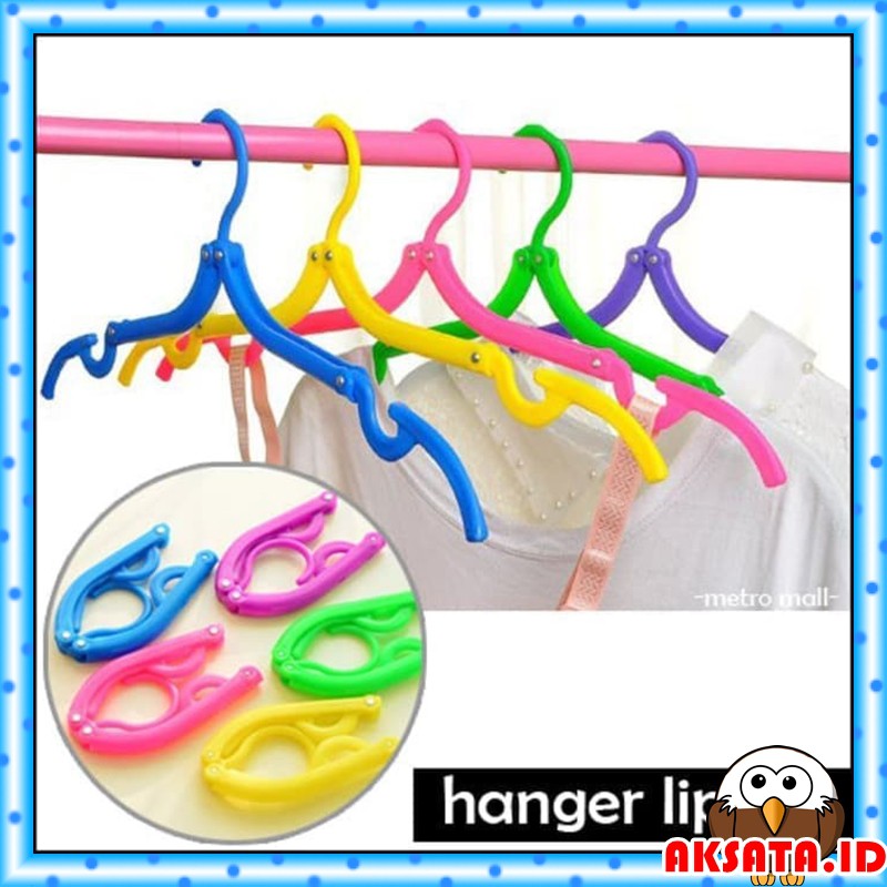 Hanger Baju Lipat / Hanger Lipat / Hanger Baju Lipat Portable / Gantungan Pakaian Lipat