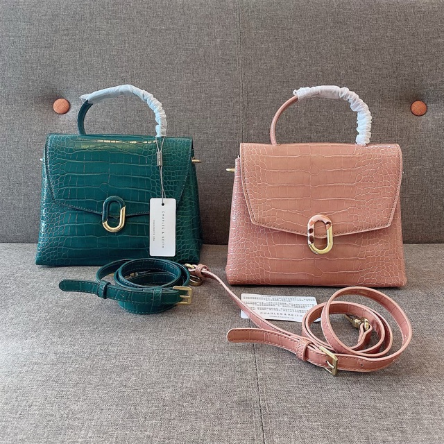 Tas Charles & Keith croco effect - B