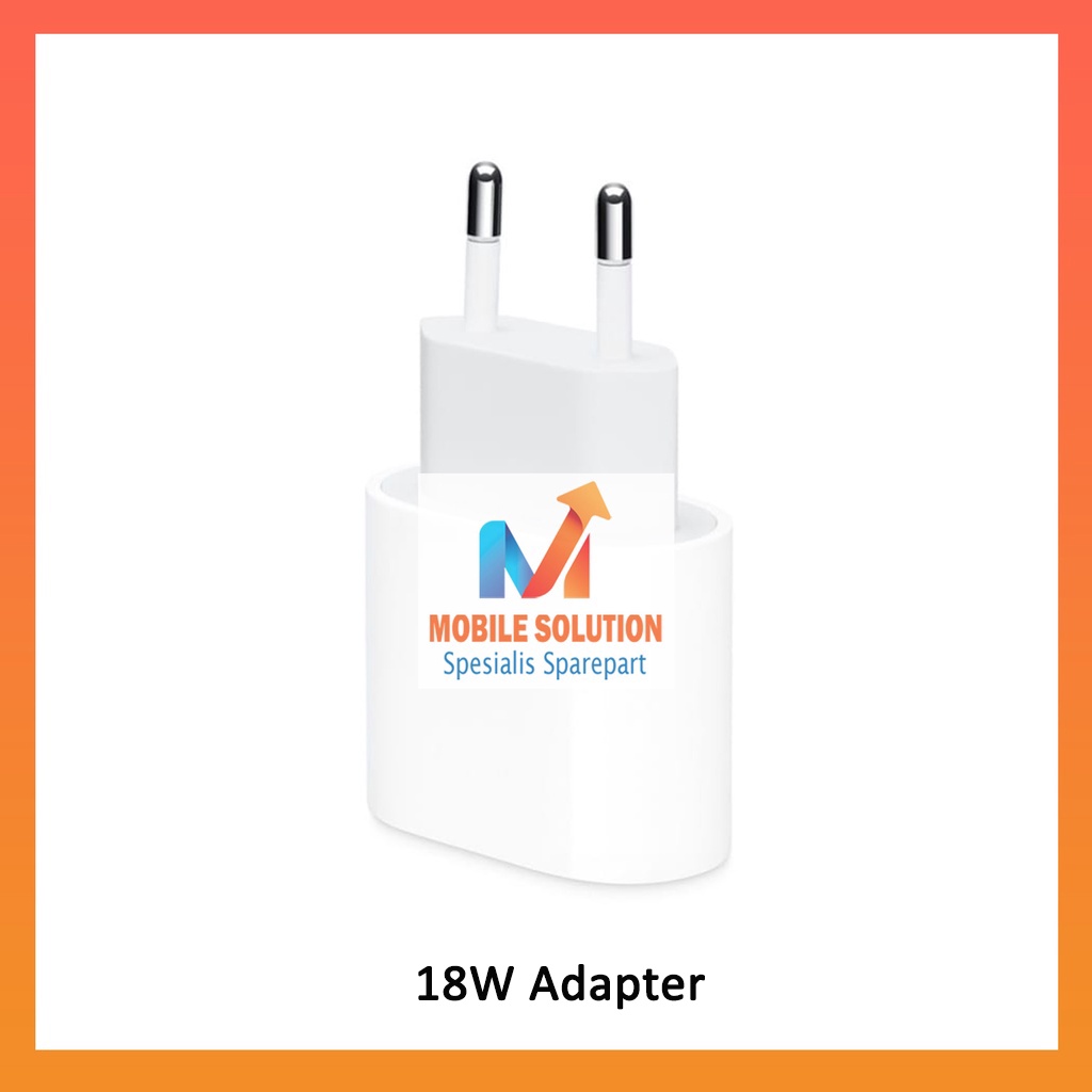 GROSIR ADAPTOR CHARGER + KABEL IP11 / IP12 / IP13 ORIGINAL 100% FAST CHARGING 18WATT GARANSI 3 BULAN