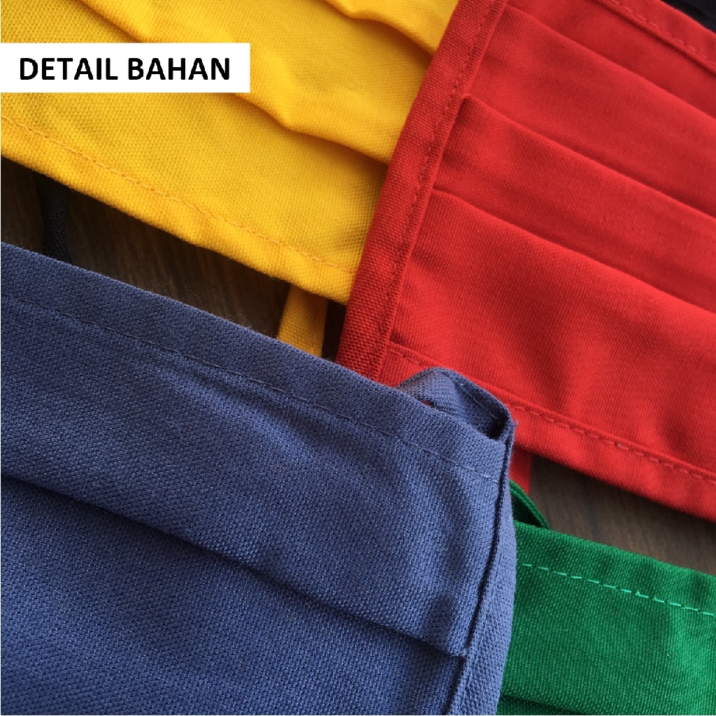 [ READY STOCK ] Masker Hijab Kain Polos Dengan Tali Panjang dan Masker Karet Polos