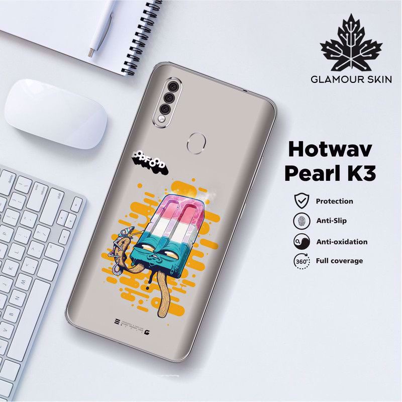 *(Dapat2PCS)* HOTWAV PEARL K3 Garskin Case/Stiker Protector Motif ICE CREAM
