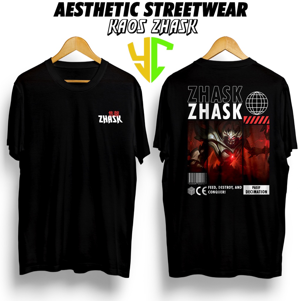 YC Kaos StreetWear Hero ML (ZHASK EPIC) Bisa Request Hero, Kaos Pendek Pria Kaos Premium Kaso Street