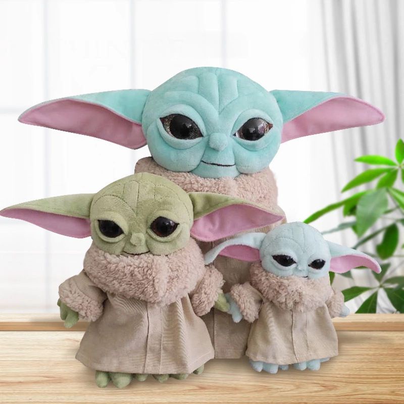 【Ready Stock】30cm A variety of styles Baby Yoda Plush Doll Stuffed Toy Keychain Grogu Mandalorian Star Wars Jedi