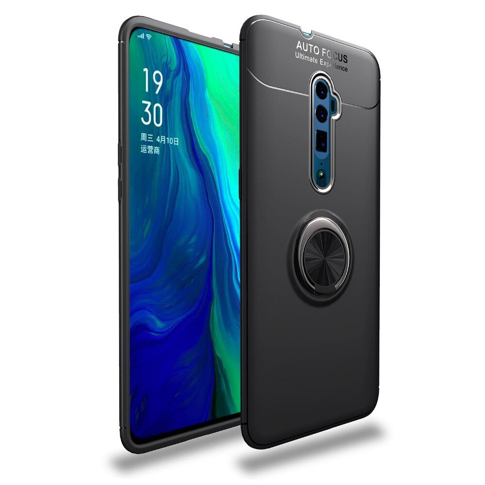 Case OPPO Reno 10x Zoom Autofocus Invisible iRing Magnet TPU Silicon Softcase 360 Rotation