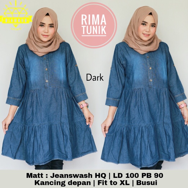 Grosir Murah Rima blouse dark series