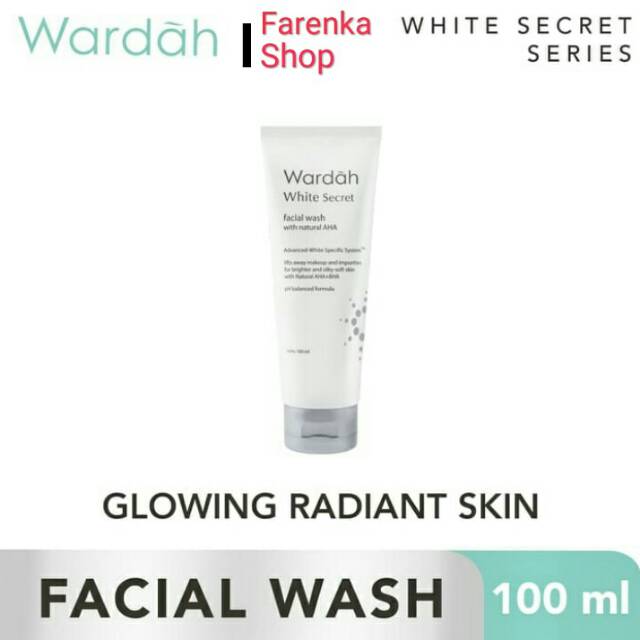 PEMBERSIH MUKA / FACIAL WASH / FACE WASH / WARDAH WHITE SECRET / CLEANSER GENTEL