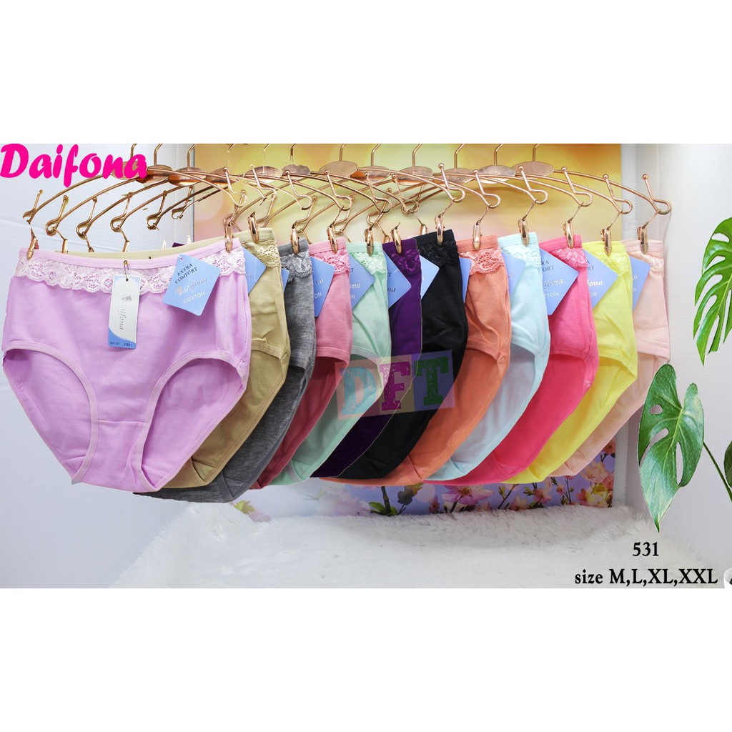 BEE - Celana Dalam Wanita Cd Fashion Mid Waist Undies Premium Daifona 531