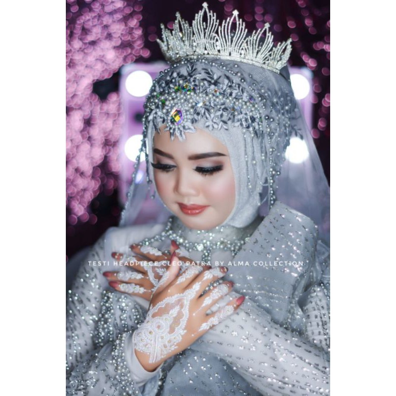 (COD) Headpiece/Hiasan kepala/Hiasan hijab cleo patra