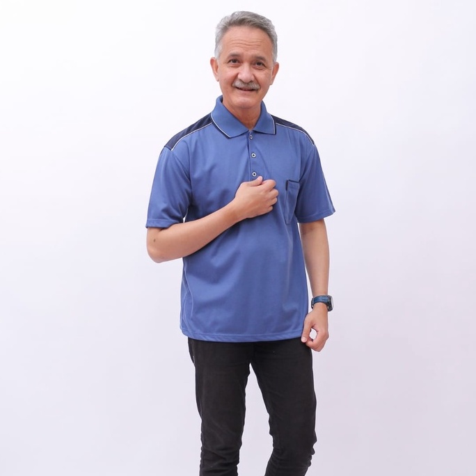 SIZE XL XXL XXXL KAOS WANGKI KERAH TSHIRT TERMURAH /KAOS KERAH PRIA / KAOS KERAH BAPAK BAPAK-TOSCA