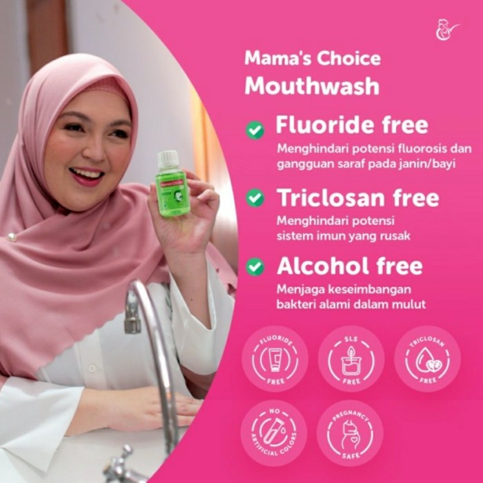 MAMA'S CHOICE Mouthwash untuk Ibu Hamil Menyusui Obat Kumur Mouth Wash