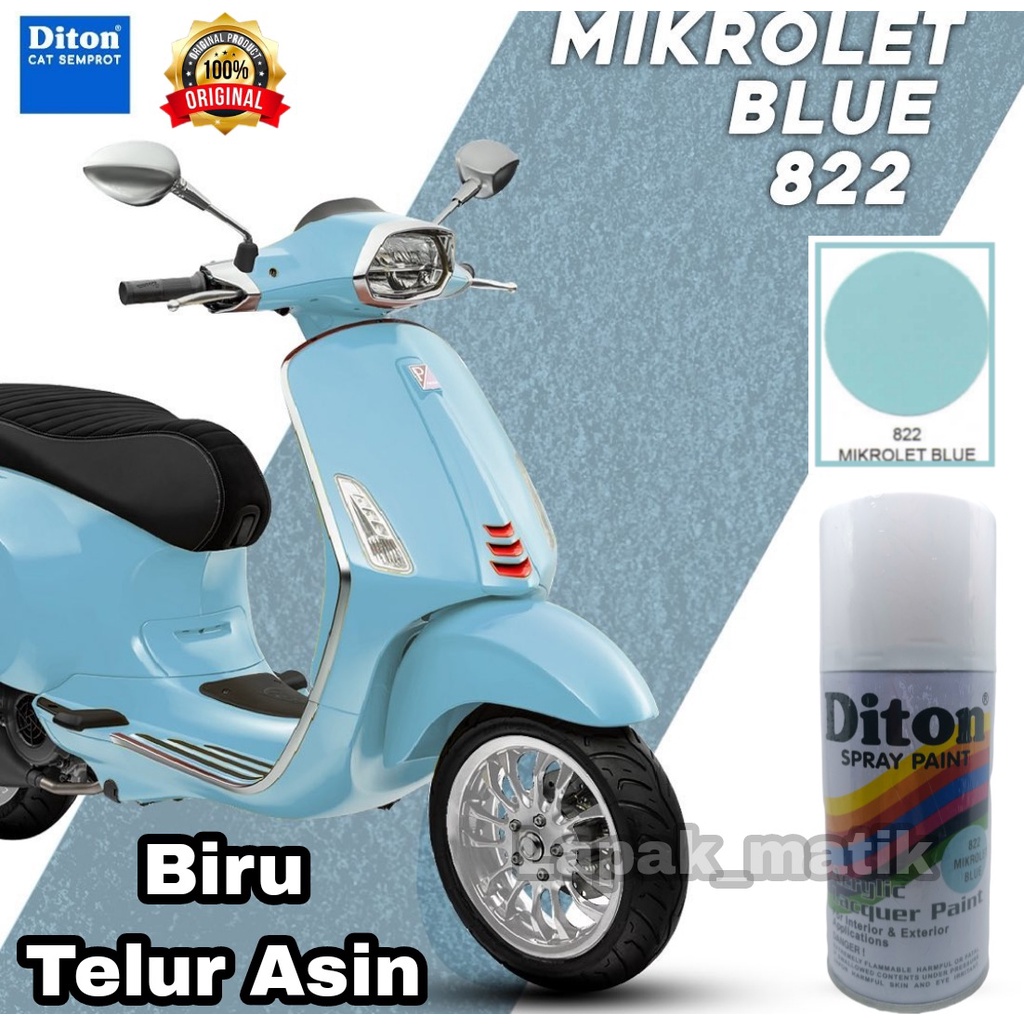 Pilok Diton BIRU TELUR ASIN MIKROLET BLUE 822 300ml