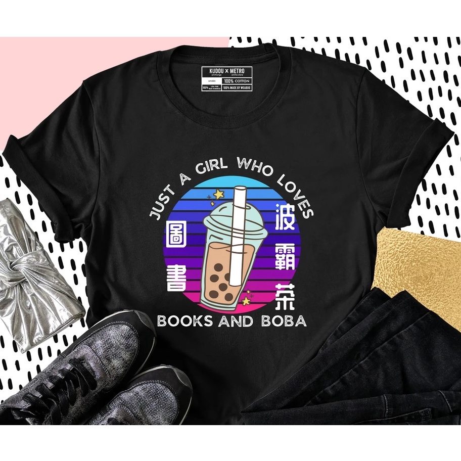 Tshirt Girls loves Boba Kawaii Premium Unisex