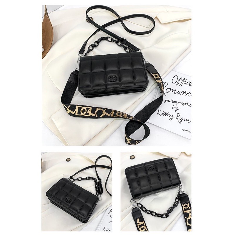 ✨✨FREE 3 TALI STRAP RANTAI KULIT✨✨ TAS SELEMPANG HANDBAG SHOULDER SLINGBAG IMPORT KONDANGAN LB- 172