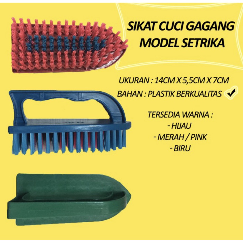 SIKAT CUCI GAGANG MODEL SETRIKAAN /1 pcs