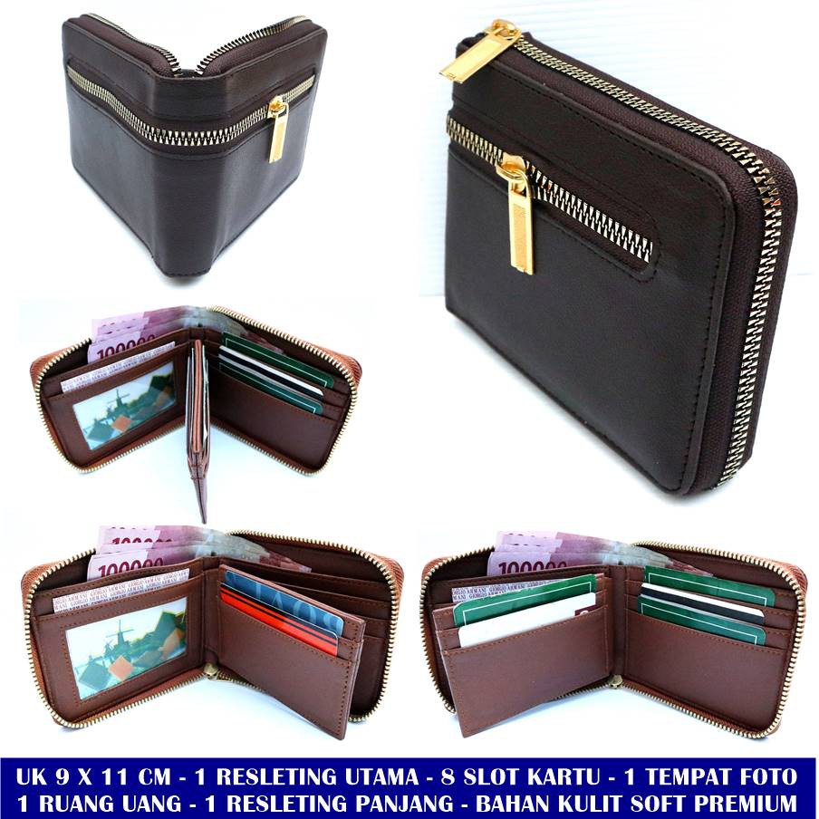 Dompet Kartu Pria Resleting Italys